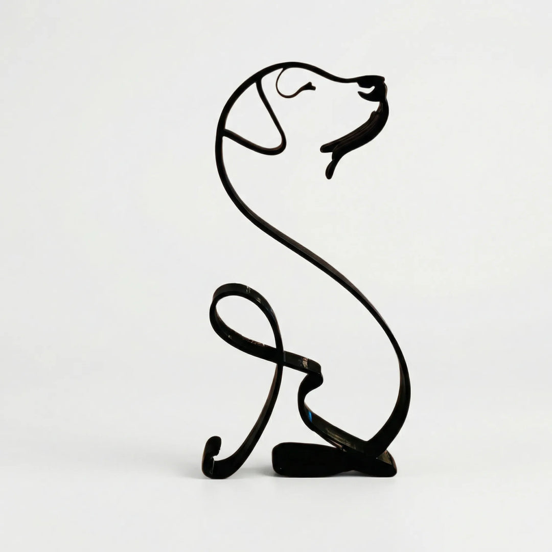 Minimalistisch Diersilhouet Voor Binnen - Pawrista