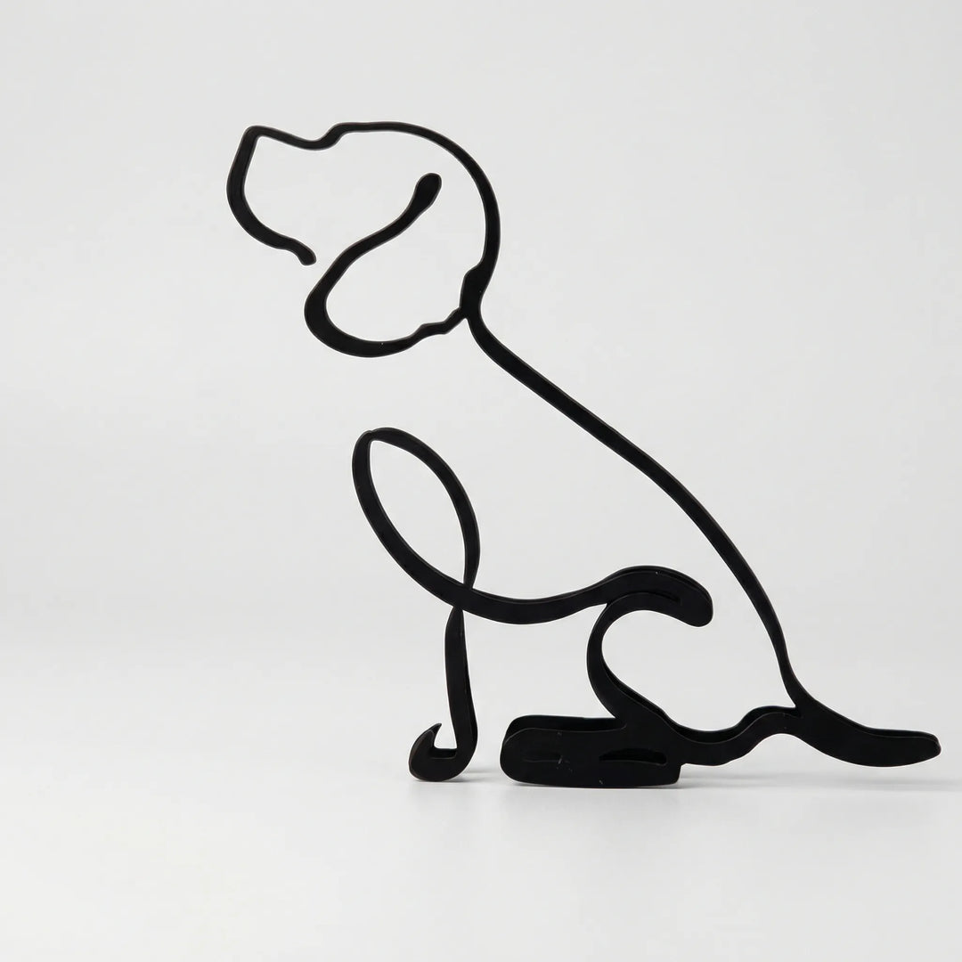 Minimalistisch Diersilhouet Voor Binnen - Pawrista