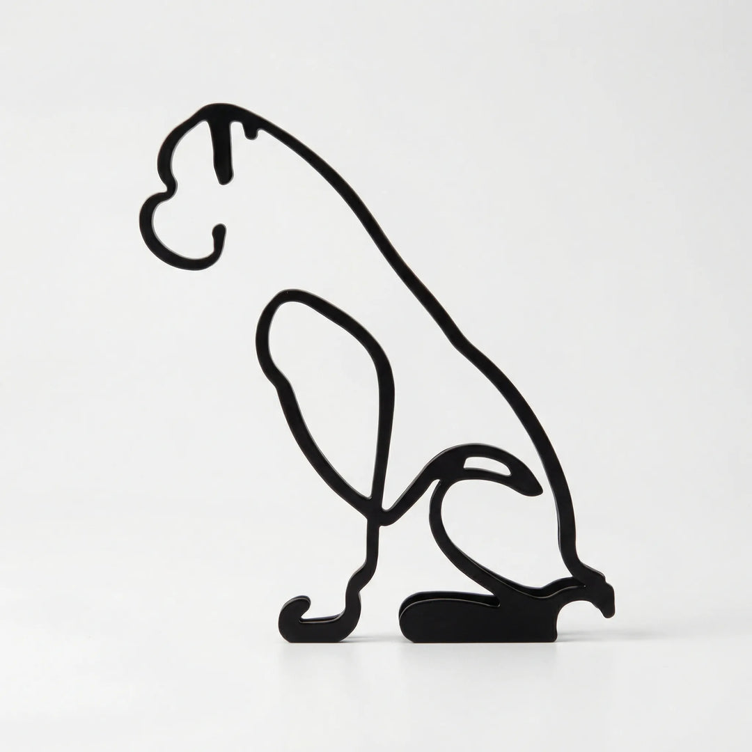 Minimalistisch Diersilhouet Voor Binnen - Pawrista