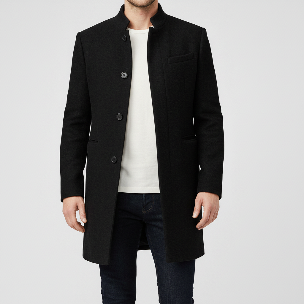 Minimalistischer Einreihiger Mantel - Loris