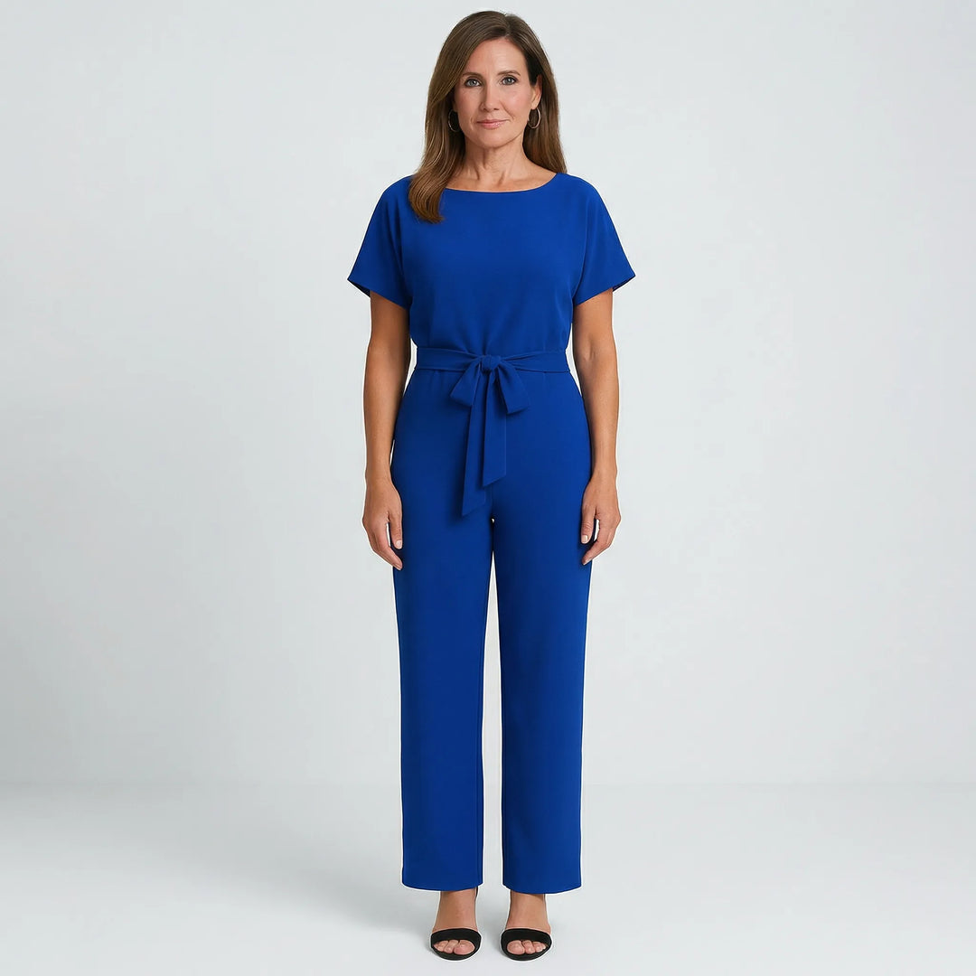 Minimalistischer Jumpsuit Mit Weitem Bein - Lavinia