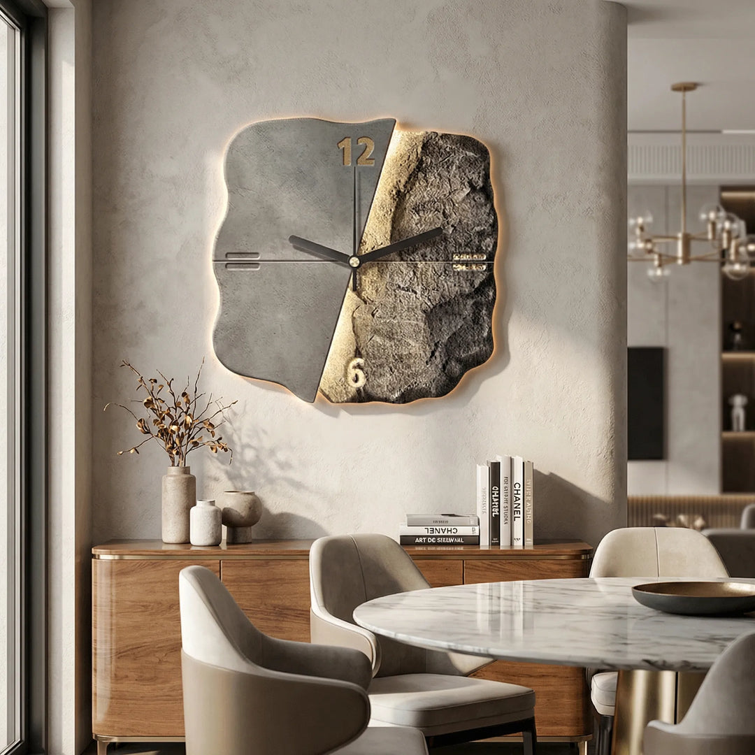 Modern 3D Relief Wall Clock - Sandrelle