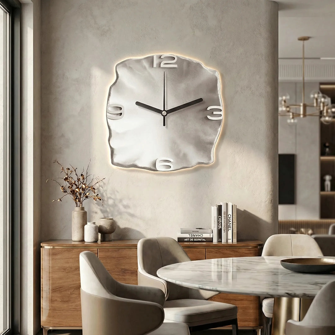 Modern 3D Relief Wall Clock - Sandrelle