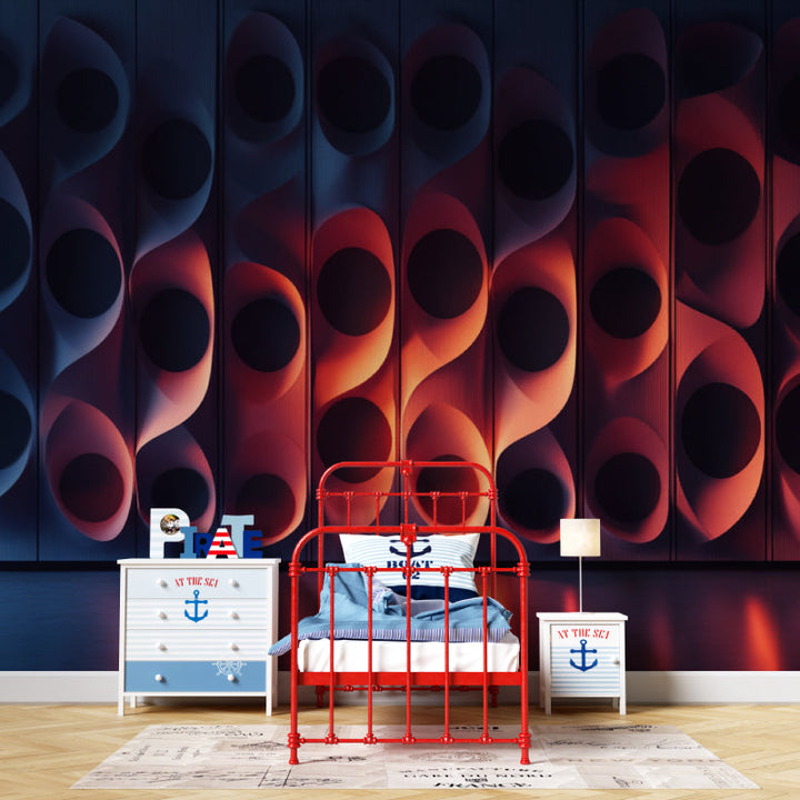Modern Geometric 3D Bedroom Wall Mural Wallpaper - Muraform