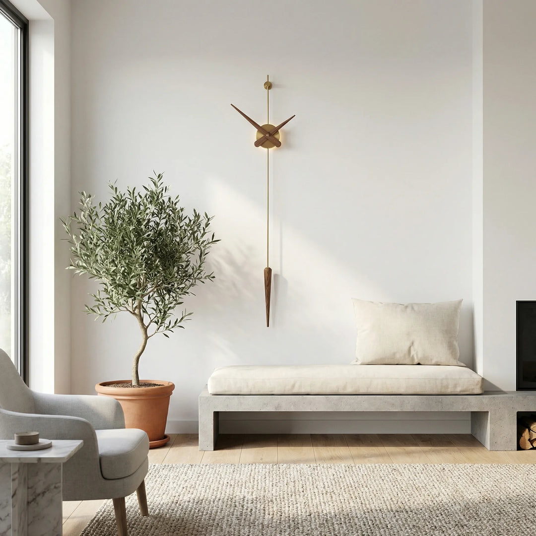 Modern Long Pendulum Wall Clock - Auravex