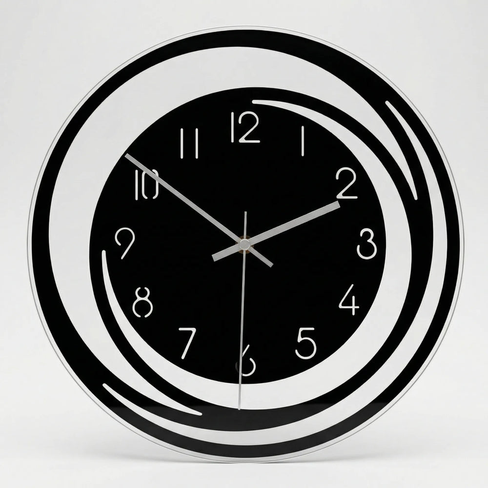 Modern Round Wall Clock - Quietora