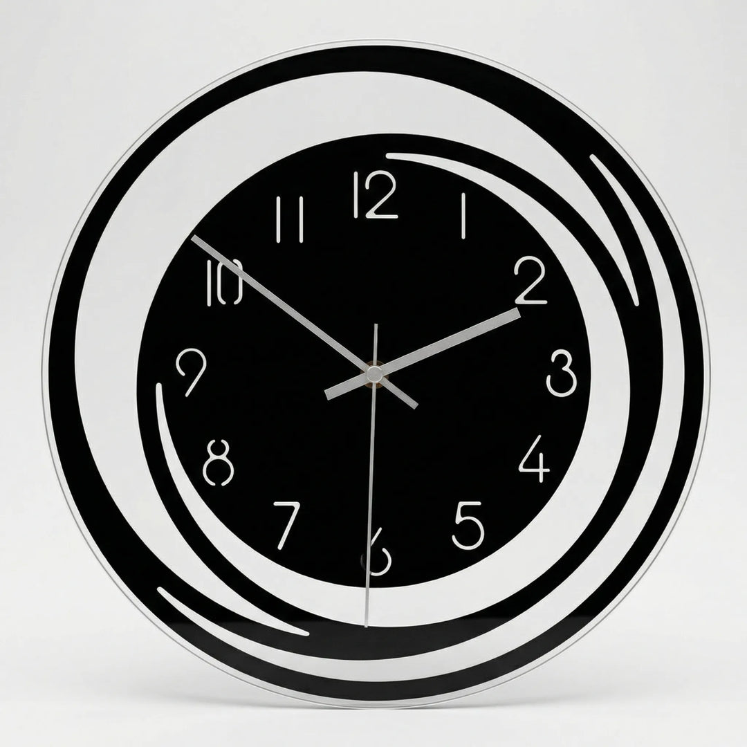 Modern Round Wall Clock - Quietora