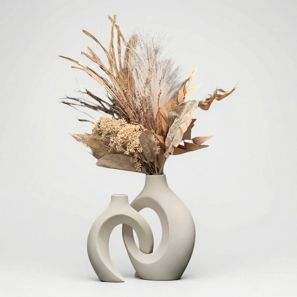 Modern Scandinavisch Vazenset Met Holle Vorm - Florveno