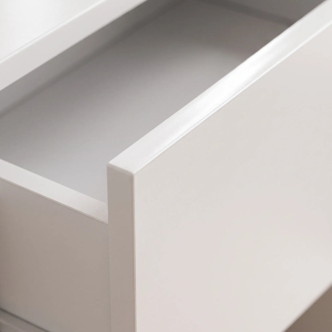 Modern White Makeup Vanity Table - Luminia