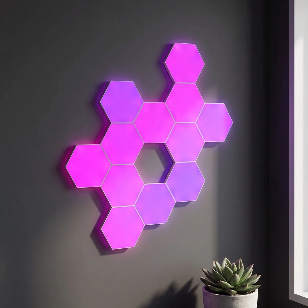 Modular Hexagon Wall Lights - Hexnode