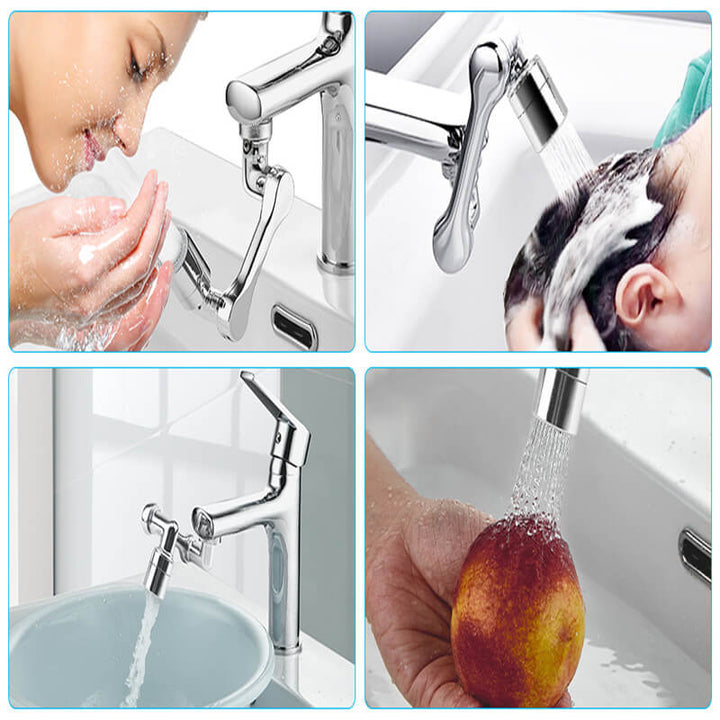 Multi-Jointed Rotatable Faucet Aerator - FlexiTap