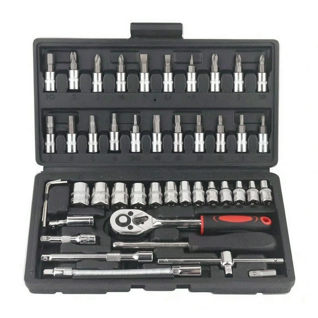 Multi-Piece Ratchet And Socket Set - Torquix