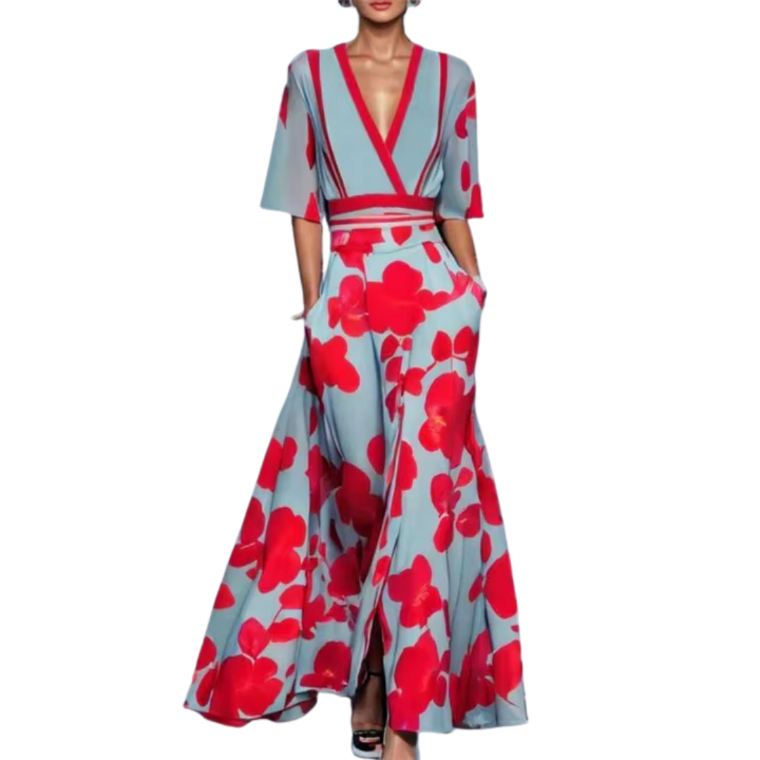 Fall Dress - Lola | Luxurious Dress with Waist Sash