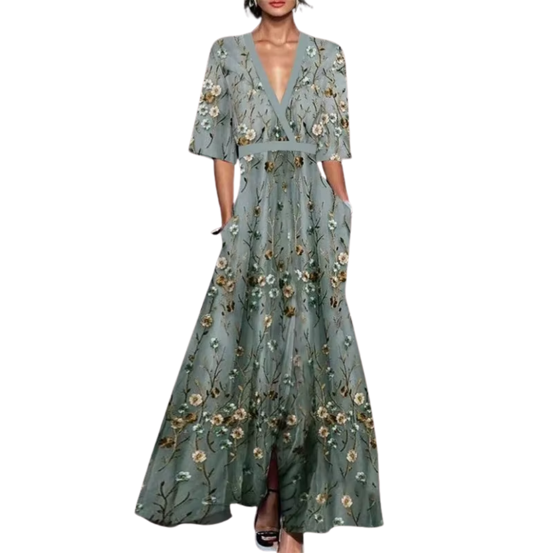 Fall Dress - Lola | Luxurious Dress with Waist Sash