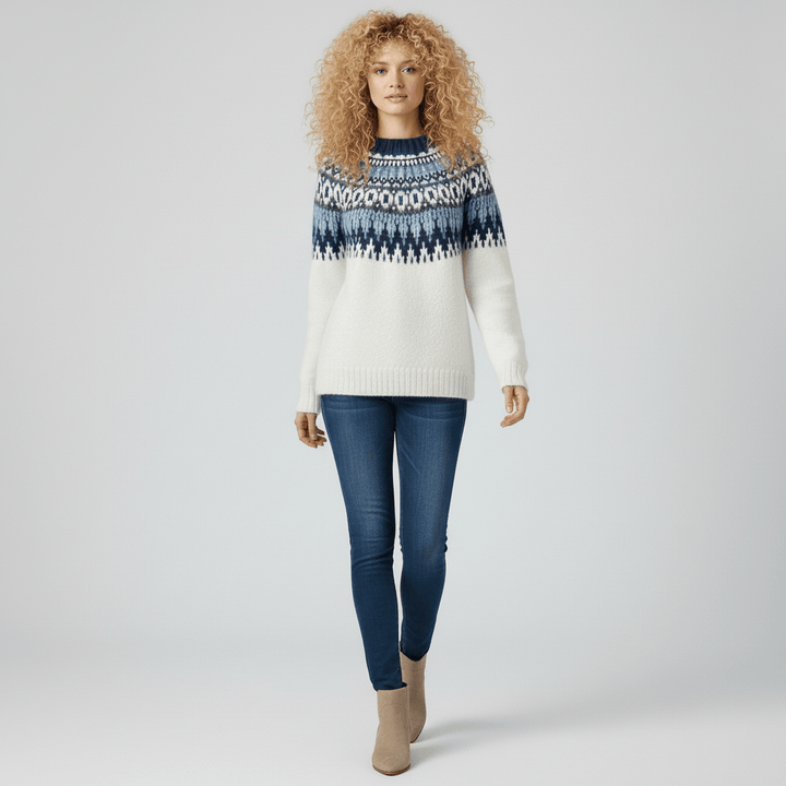 Nordisch Inspirierter Winterstrickpullover - Paula