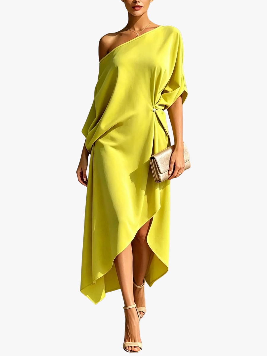 One Shoulder Asymmetrical Dress - Elysea