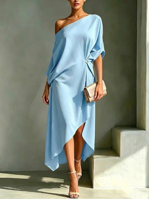 One Shoulder Asymmetrical Dress - Elysea