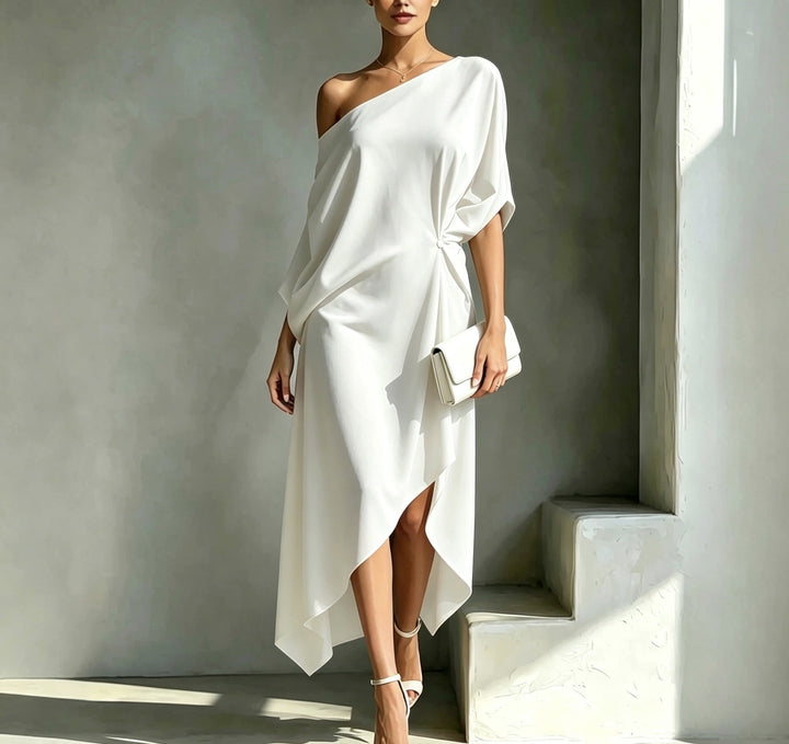 One Shoulder Asymmetrical Dress - Elysea