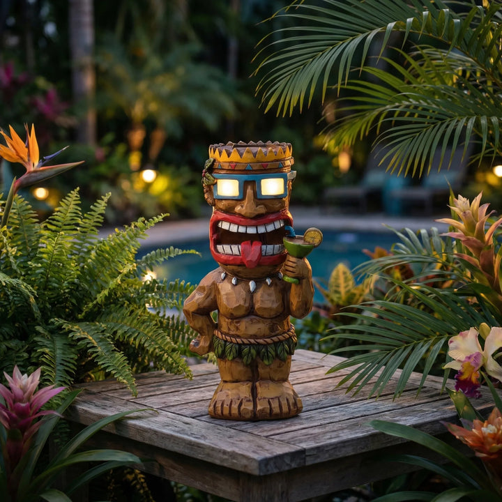 Op Zonne-Energie Werkende Tiki-Figuur Voor Buiten - Solumask