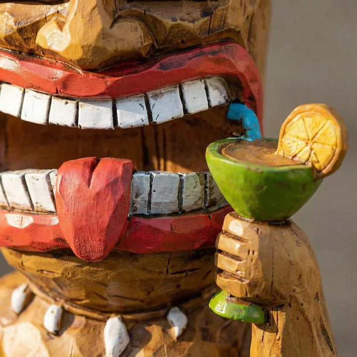 Op Zonne-Energie Werkende Tiki-Figuur Voor Buiten - Solumask