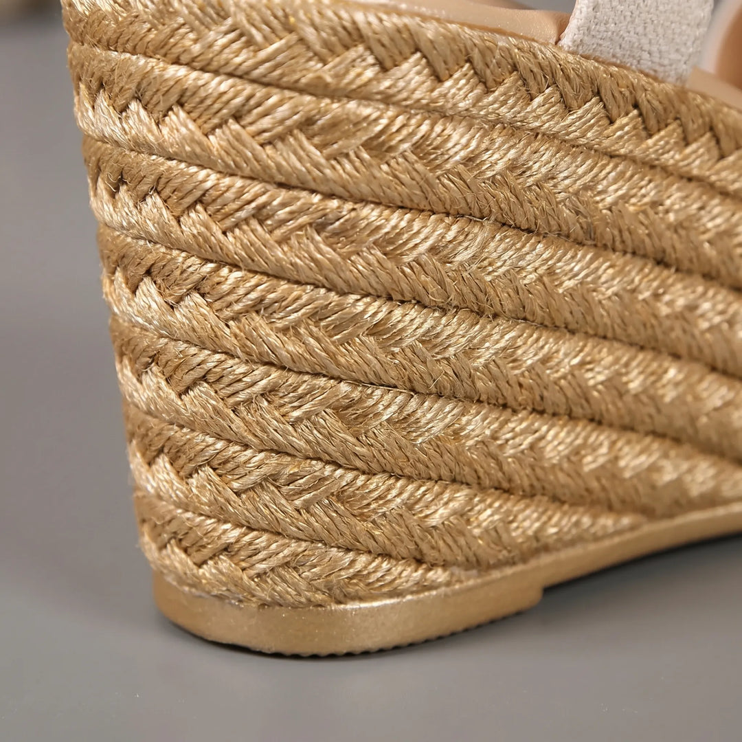 Open-Toe Platform Wedge - Dawn