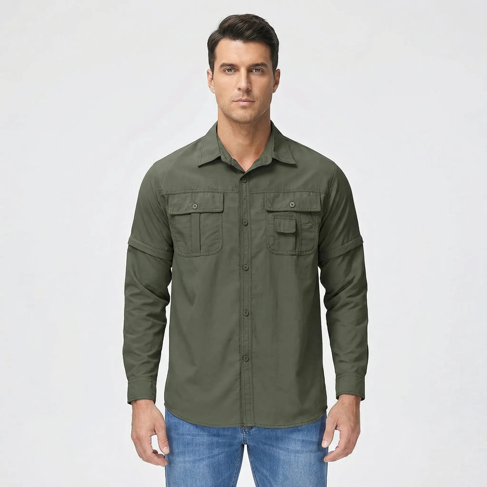 Outdoorshirt Met Afritsbare Mouwen - Brett
