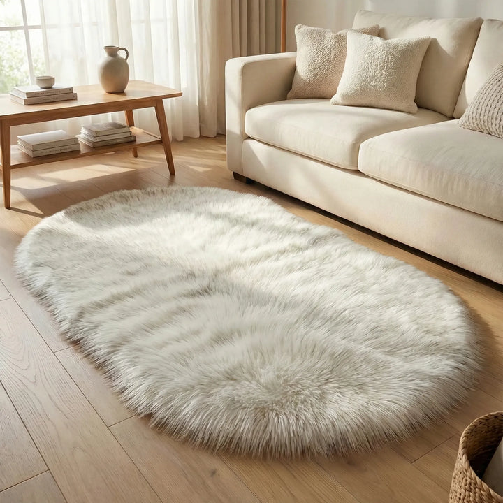 Oval Plush Area Rug - Veluryn