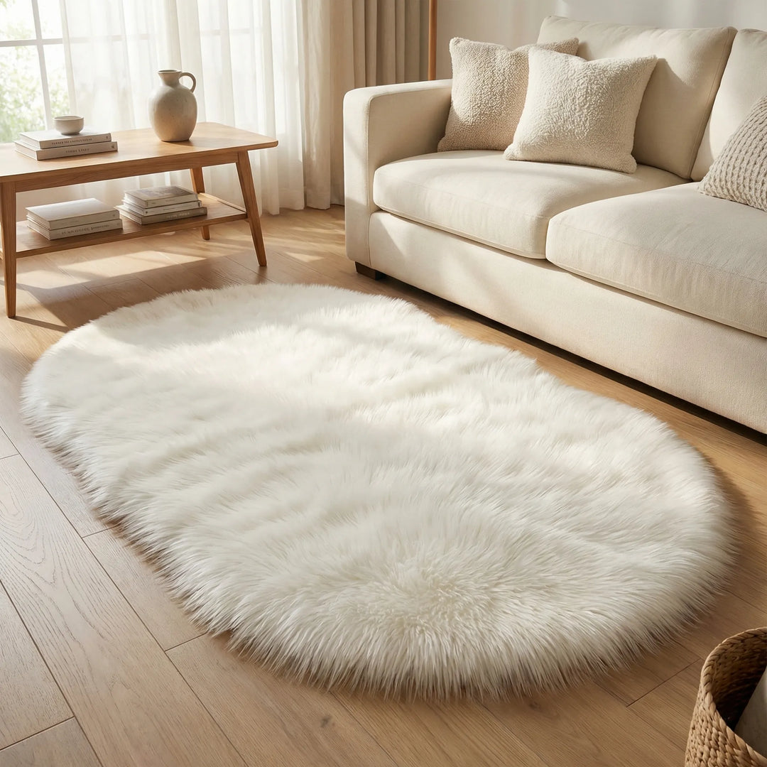 Oval Plush Area Rug - Veluryn