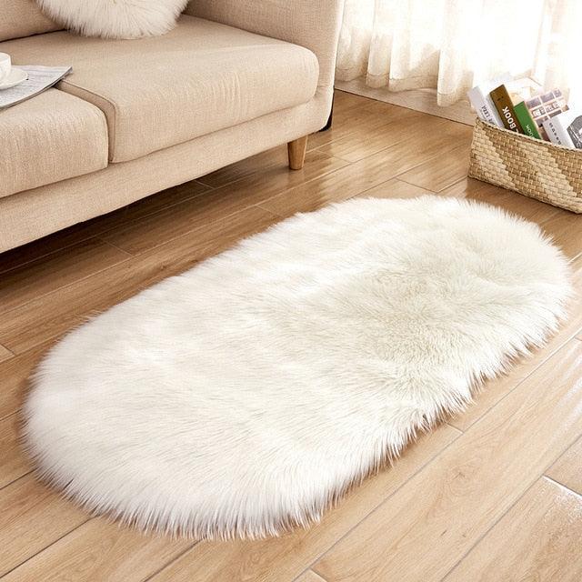 Oval Plush Area Rug - Veluryn