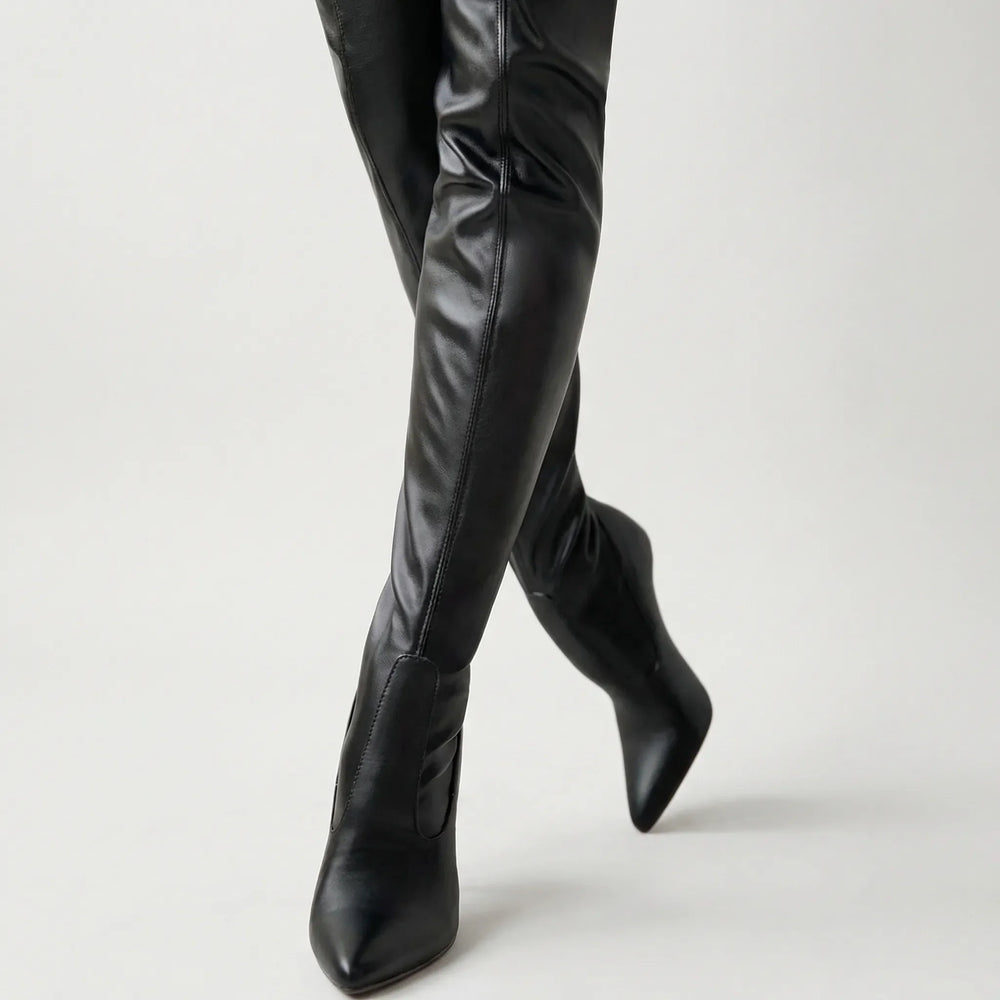 Over-The-Knee Pointed Toe Boot - Sandra