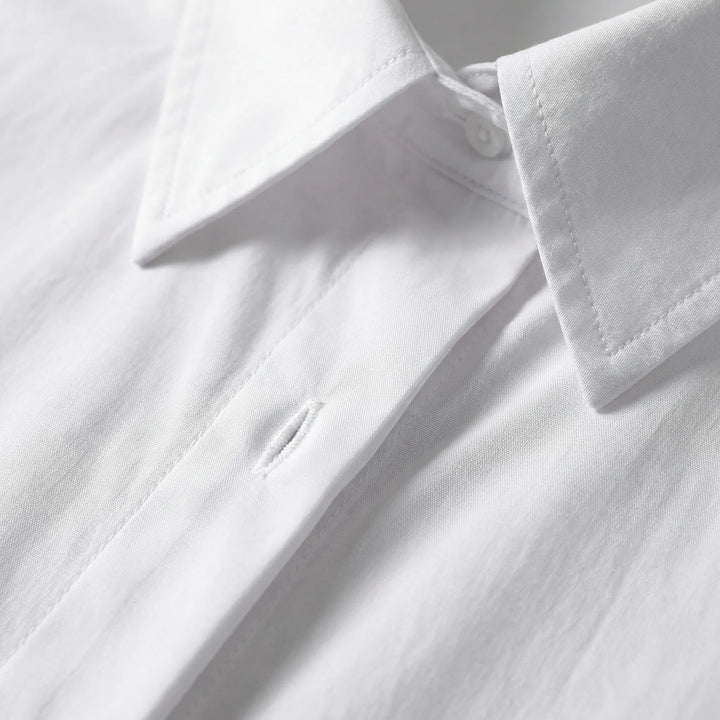 Oversized Blouse Met Omgeslagen Kraag - Blanca