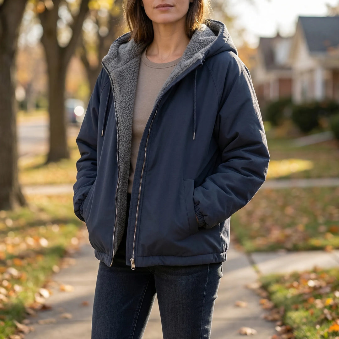 Oversized Hooded Reversible Parka - Mindy