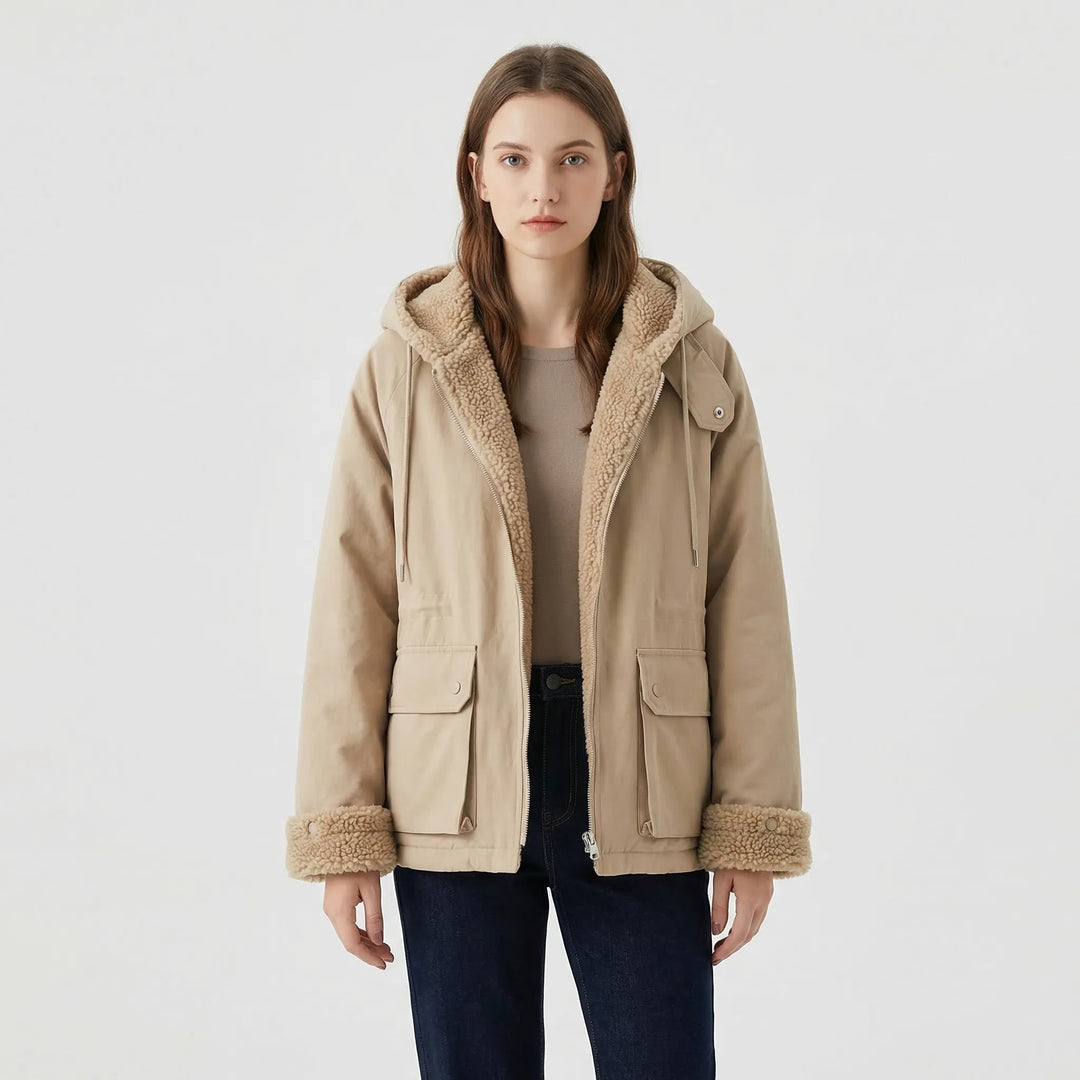 Oversized Hooded Reversible Parka - Mindy