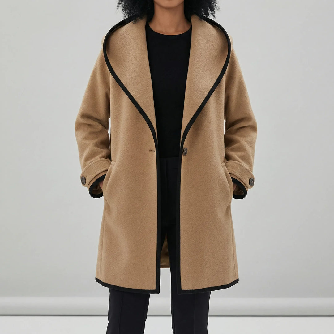Oversized Mantel Mit Weitem Revers - Lillian