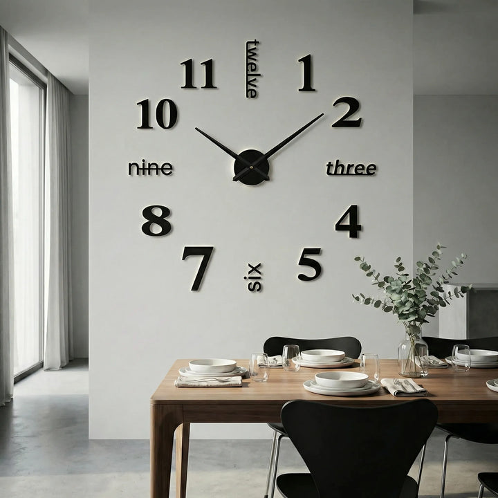 Oversized Modern Wall Clock - Clockique