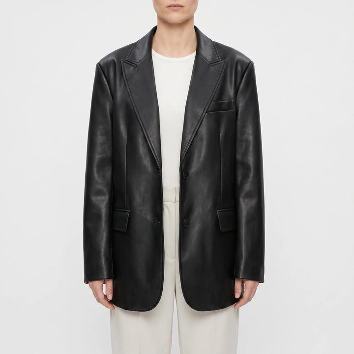 Oversized Single-Breasted Jacket -  Christy