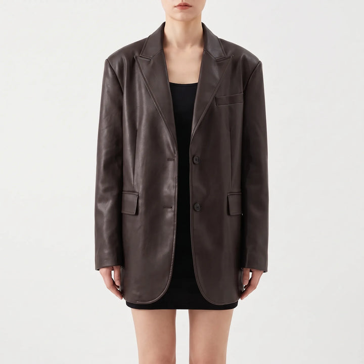 Oversized Single-Breasted Jacket -  Christy