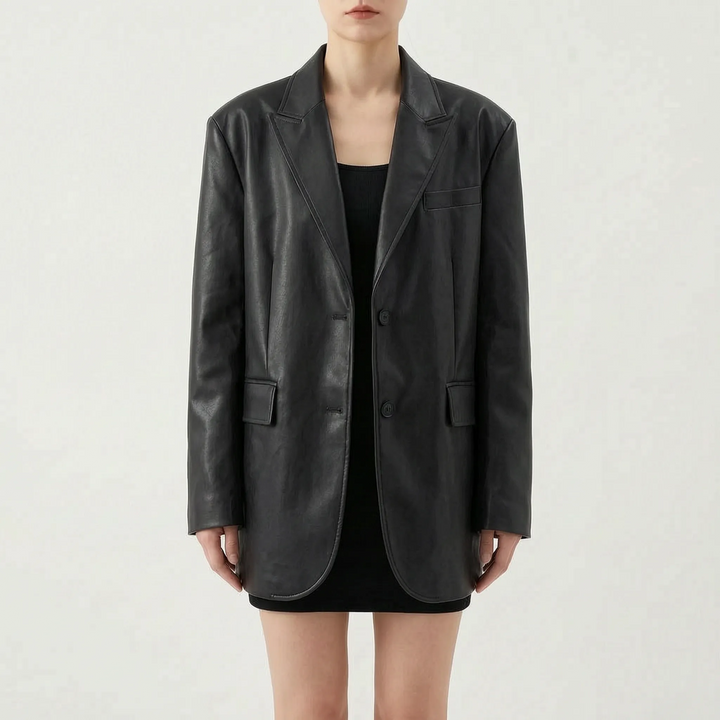 Oversized Single-Breasted Jacket -  Christy