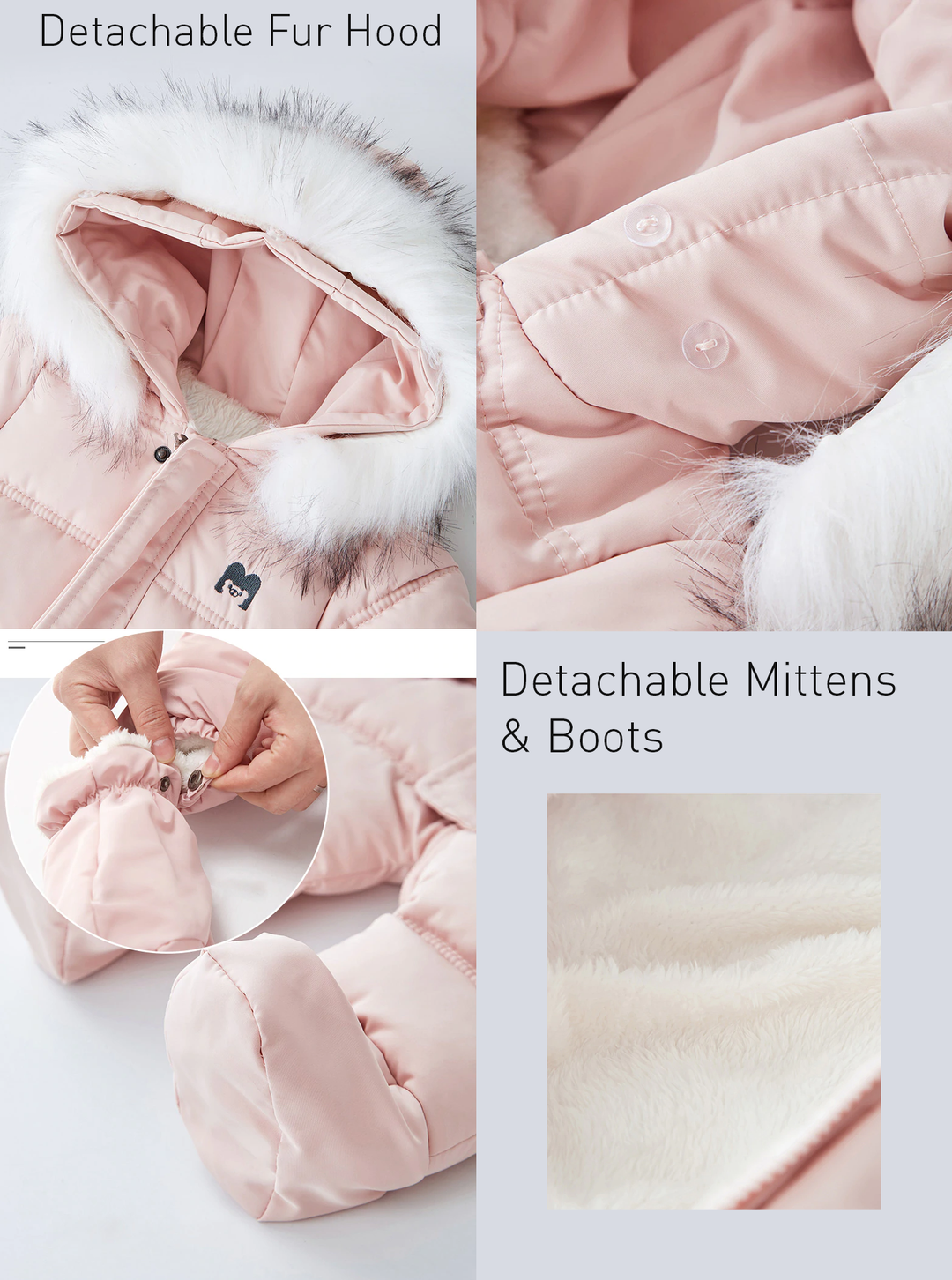 Padded Baby Snowsuit - Winnie