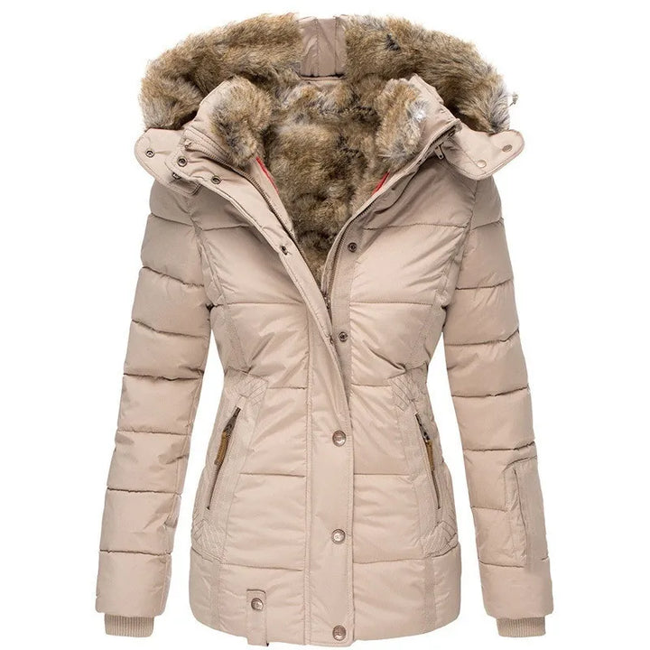 Padded Winter Coat With Fur-Trimmed Hood - Henrietta