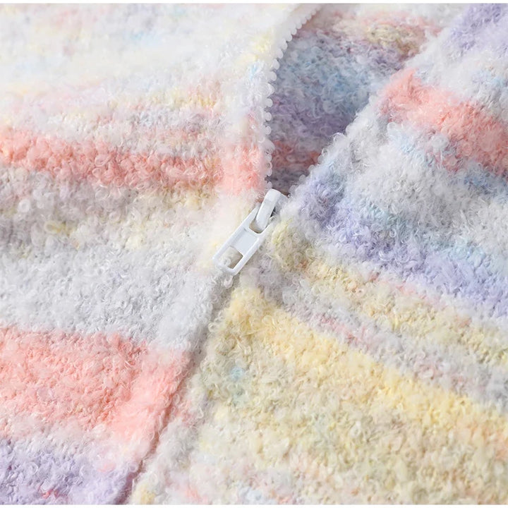 Pastel Striped Zip Jacket - Patricia