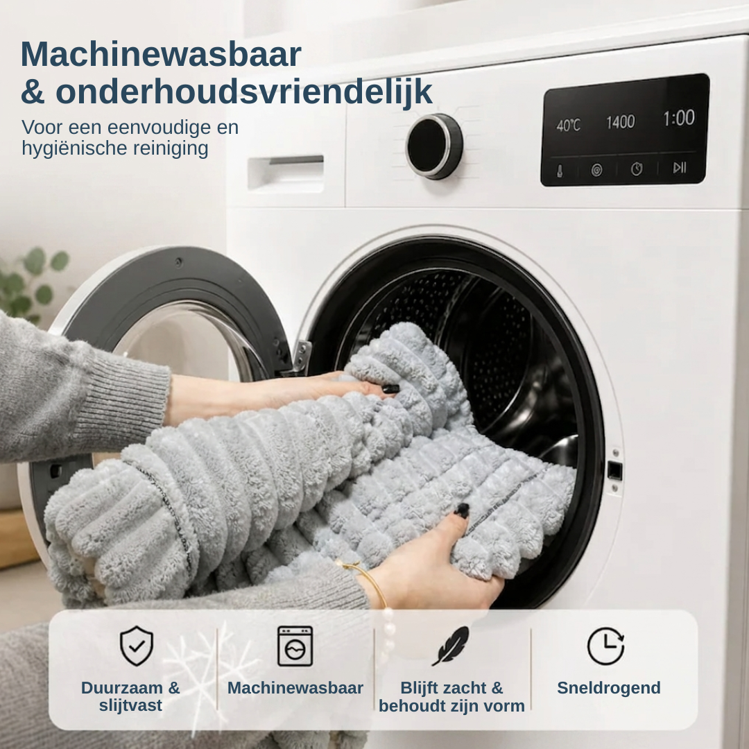 Brittany Sofa Protector Water-Resistant Blanket for Dogs & Cats being pulled from a washing machine.