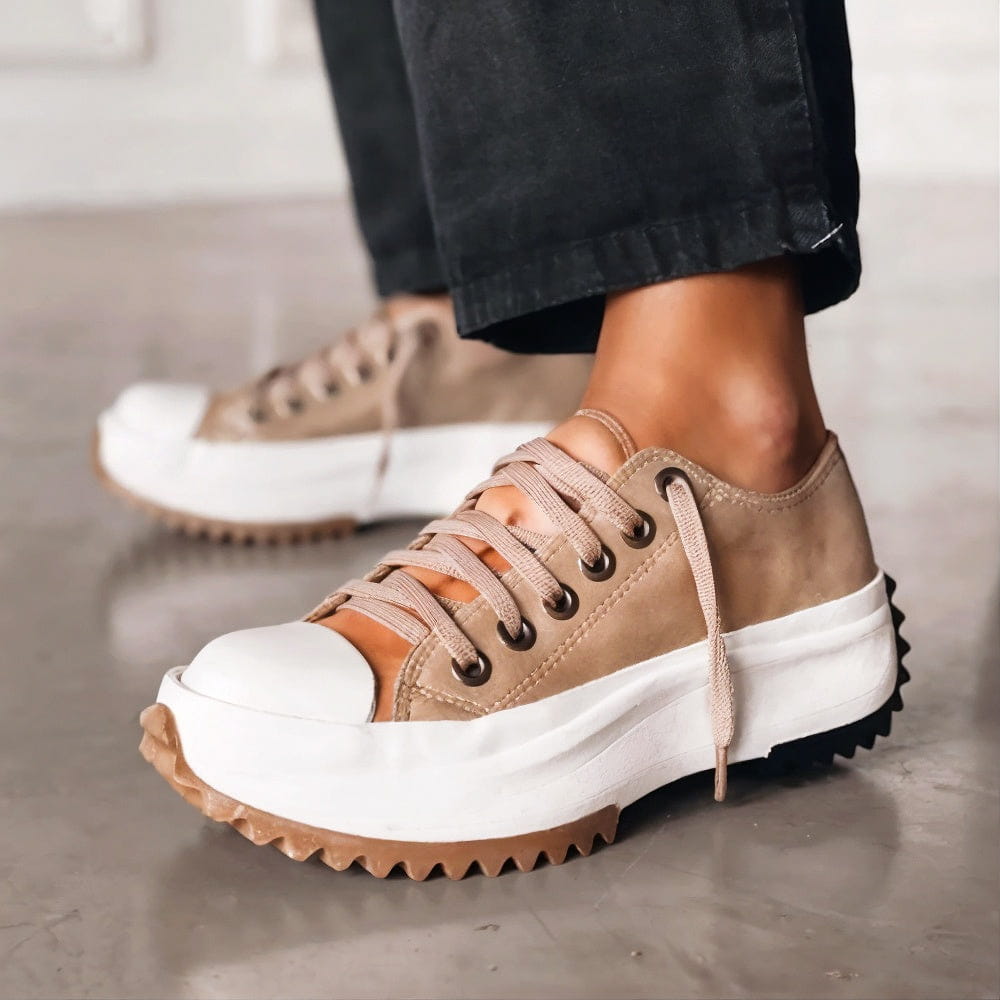 Plateau-Sneaker Mit Schnürung - Evelyn
