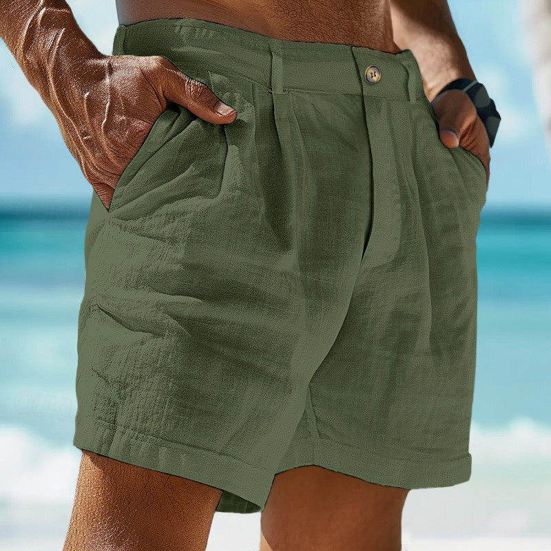 Pleated Front Chino Shorts - Eduardo
