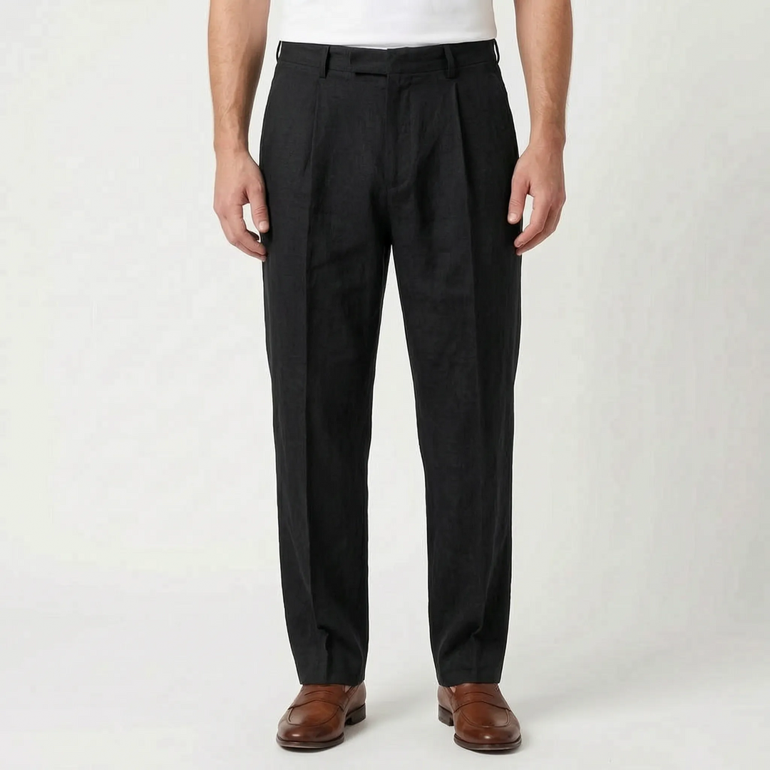 Pleated Smart Casual Trousers -  Caleb