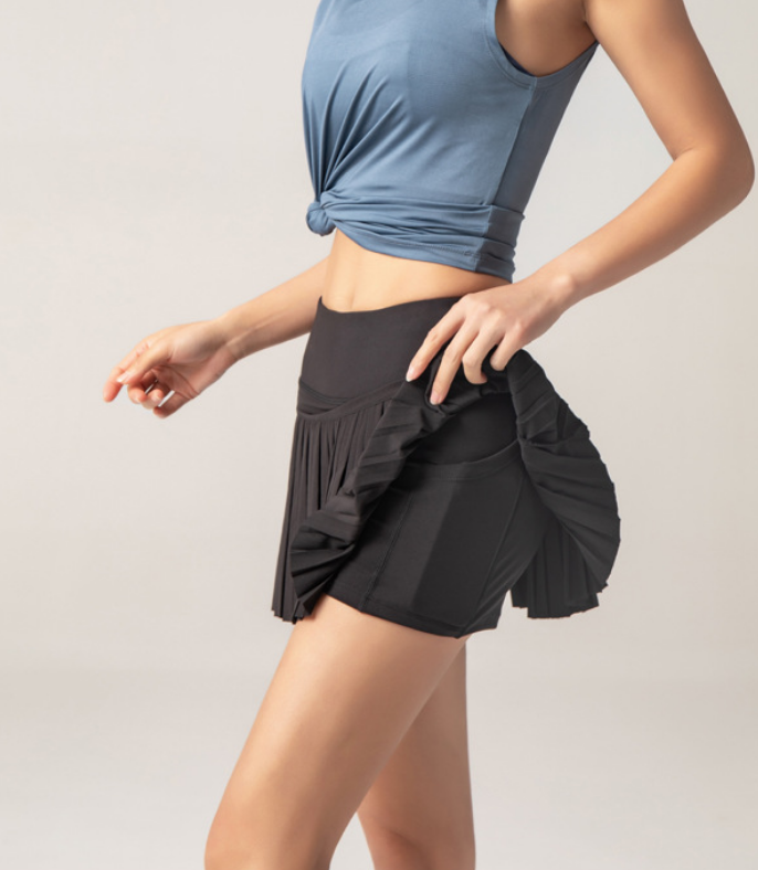 Pleated Sports Mini Skirt - Courtney