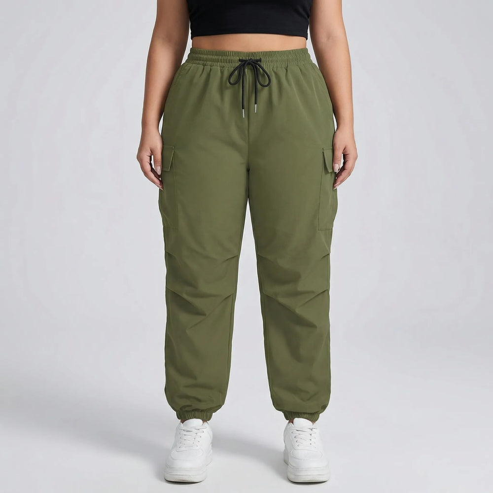 Plus Size Cargo Jogger Pants - Terri