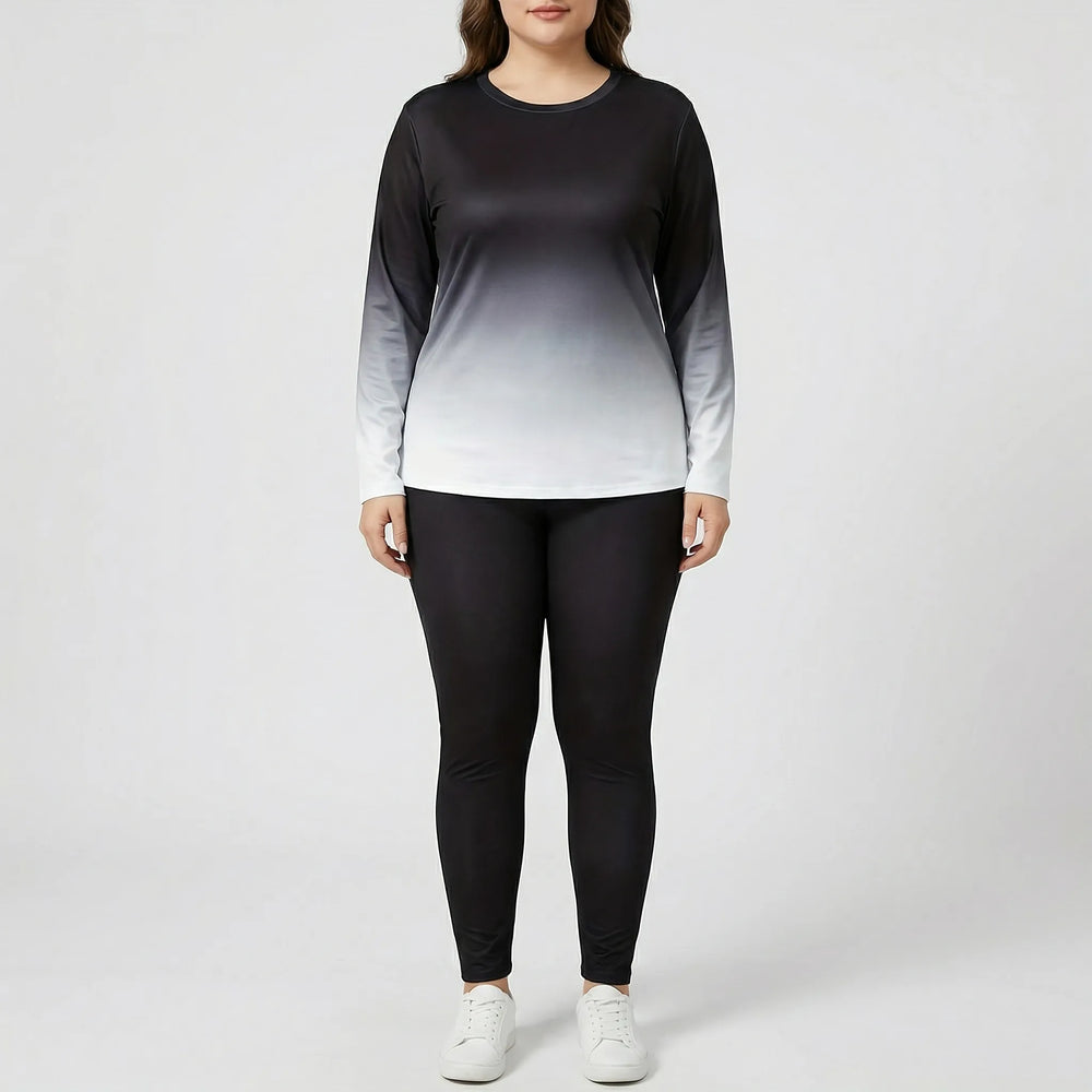 Plus Size Long Sleeve Lounge Suit - Lindsay