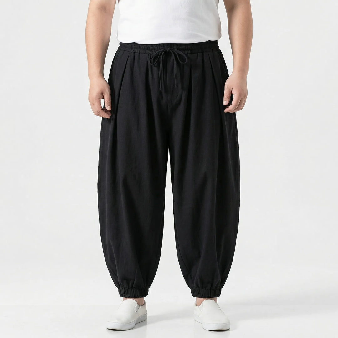 Plus Size Loose Harem-Style Trouser - Leon
