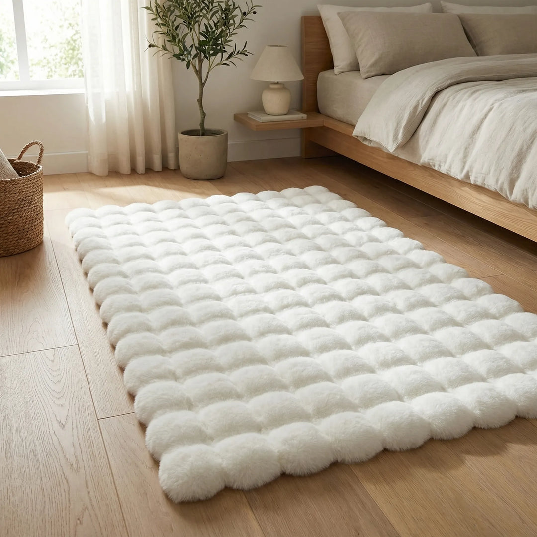 Plush Textured Floor Rug - Furrayne